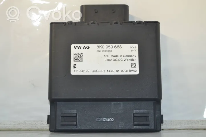 Audi A4 S4 B8 8K Modulo del convertitore di tensione/trasformatore 8K0959663