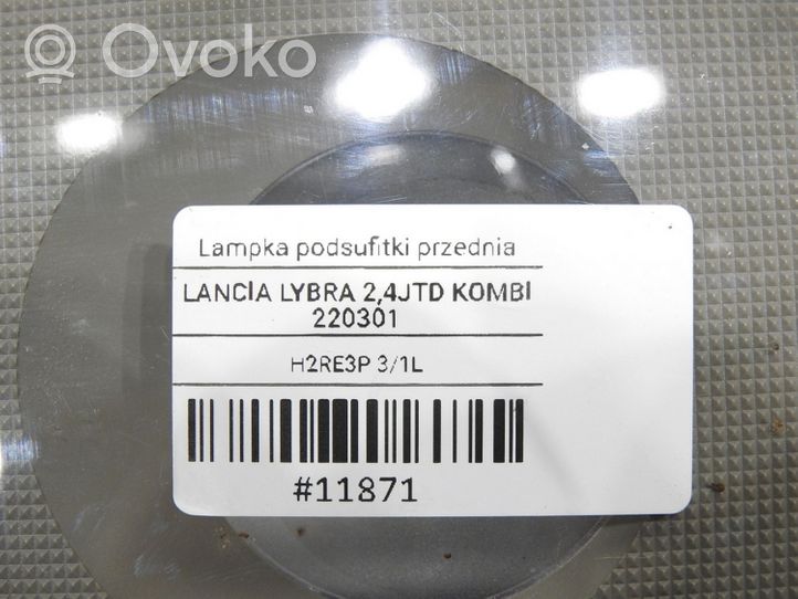 Lancia Lybra Garniture de console d'éclairage de ciel de toit 735253242