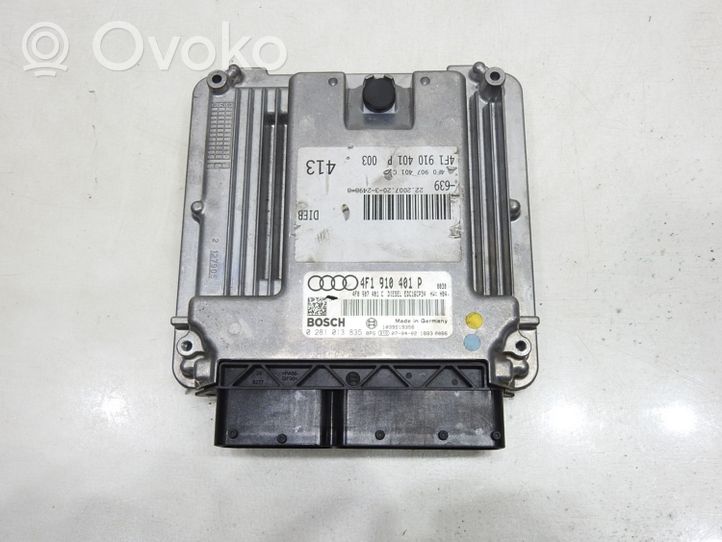 Audi A6 S6 C6 4F Komputer / Sterownik ECU i komplet kluczy 4F1910401P