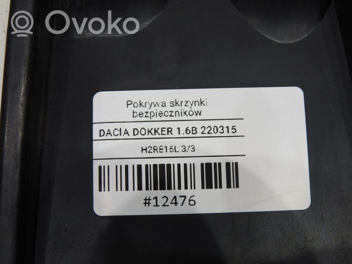 Dacia Dokker Dangtelis saugiklių dėžės 243508413R