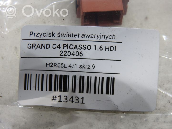 Citroen C4 Grand Picasso Hätävilkkujen kytkin 