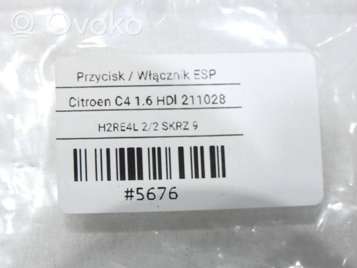 Citroen C4 I Ajonvakautusjärjestelmän kytkin (ESP) 96476624XT