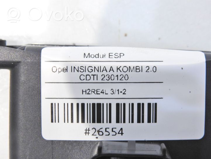 Opel Insignia A Vakaajan pitkittäiskiihtyvyystunnistin (ESP) 13505726