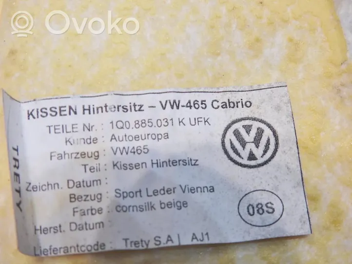 Volkswagen Eos Toisen istuinrivin istuimet 1Q0885031