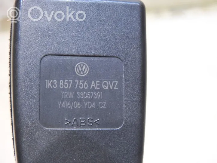 Volkswagen Eos Boucle de ceinture de sécurité avant 1K3857756AE
