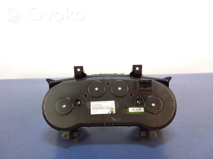 Fiat Punto (199) Tachimetro (quadro strumenti) 51914934