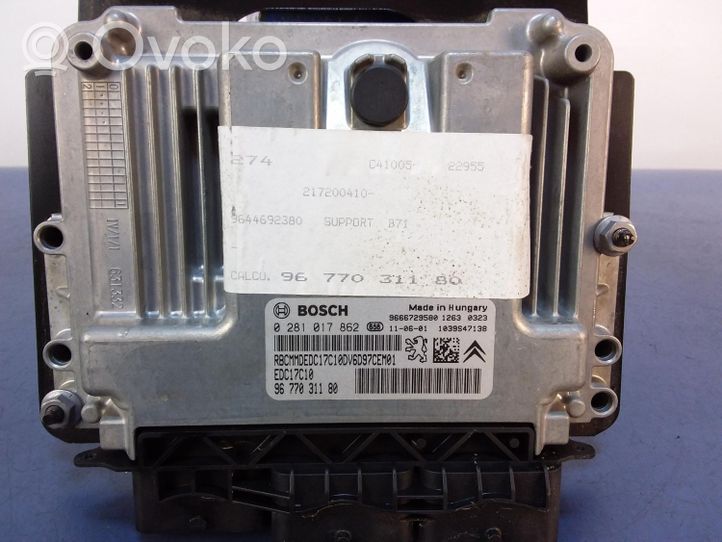 Citroen C4 II Unité de commande, module ECU de moteur 9677031180