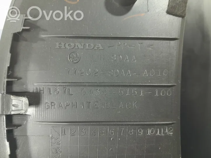Honda Accord Muu kynnyksen/pilarin verhoiluelementti 77202-SDAA-A010