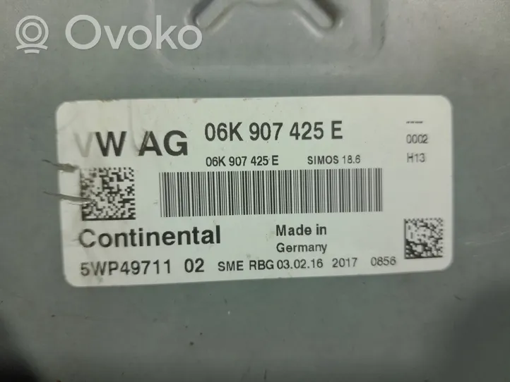 Volkswagen PASSAT B8 Komputer / Sterownik ECU silnika 06K907425E