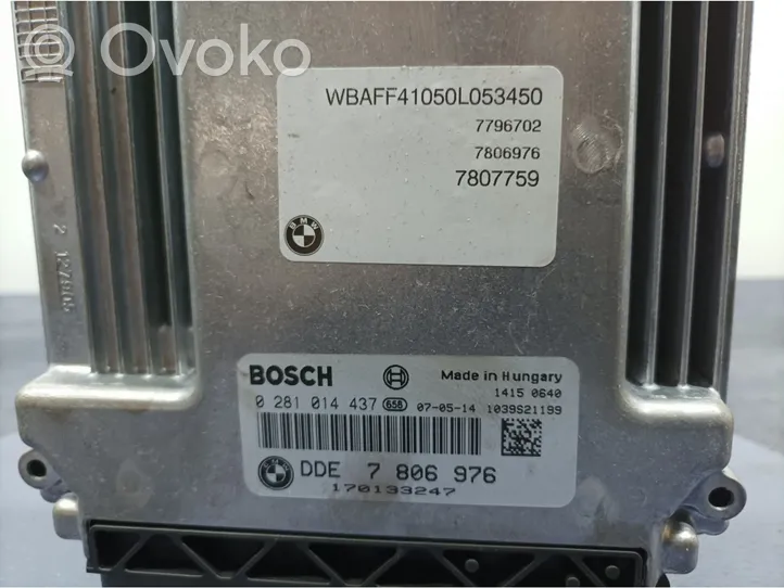 BMW X5 E70 Unité de commande, module ECU de moteur 7806976