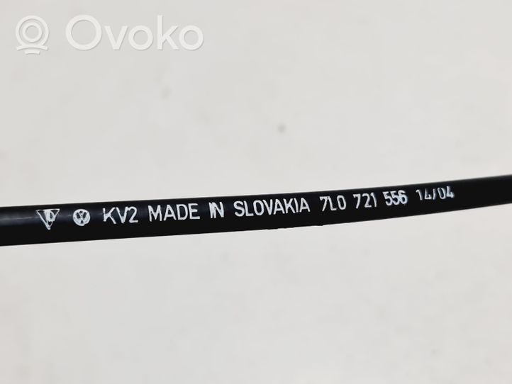 Volkswagen Touareg I Handbrake/parking brake wiring cable 7L0721556