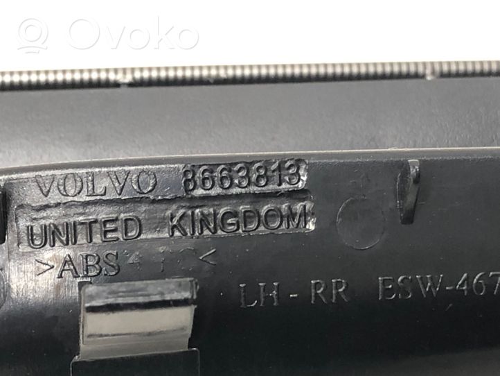 Volvo S40 Ramka przycisku otwierania szyby drzwi tylnych 8663813