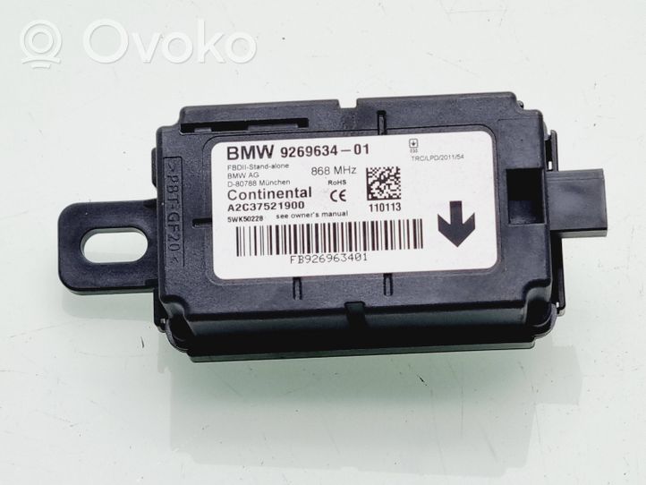 BMW 3 F30 F35 F31 Centralina/modulo allarme 9269634