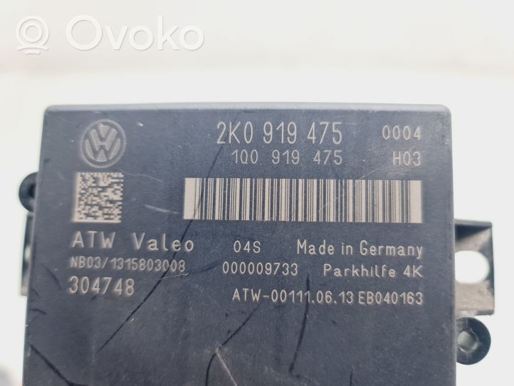 Volkswagen Caddy Sterownik / Moduł parkowania PDC 2K0919475