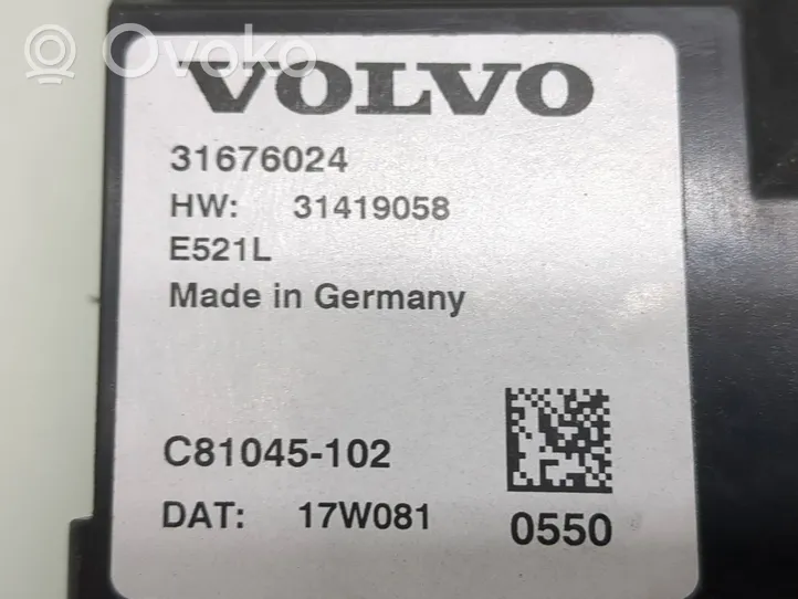 Volvo S90, V90 Takaluukun/tavaratilan ohjainlaite/moduuli 31676024