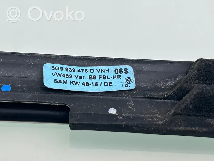 Volkswagen PASSAT B8 Moulures des vitres de la porte arrière 3G9839476D