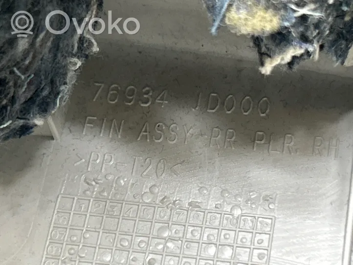 Nissan Qashqai Verkleidung oben D-Säule 76934JD000