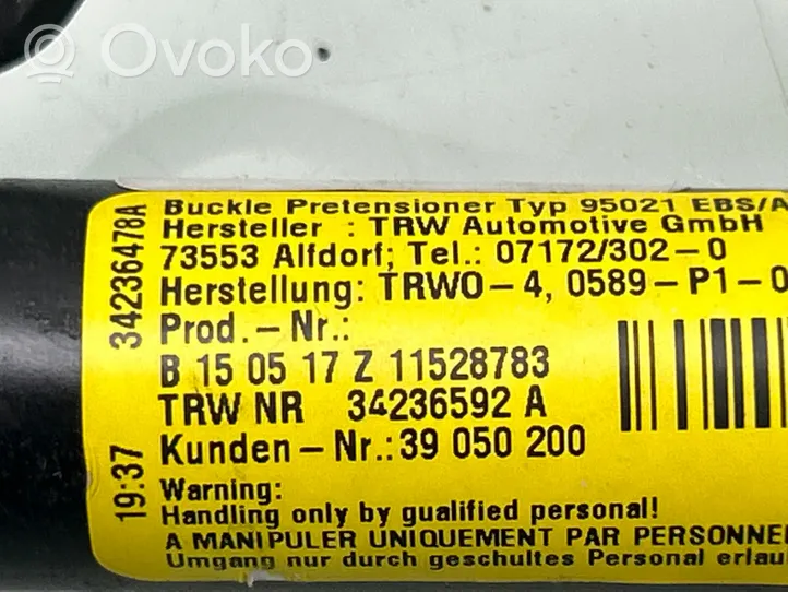 Opel Meriva B Pas bezpieczeństwa fotela przedniego 39050200