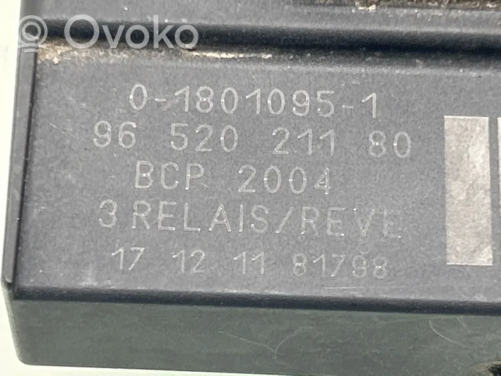 Toyota Proace Przekaźnik / Modul układu ogrzewania wstępnego 9652021180