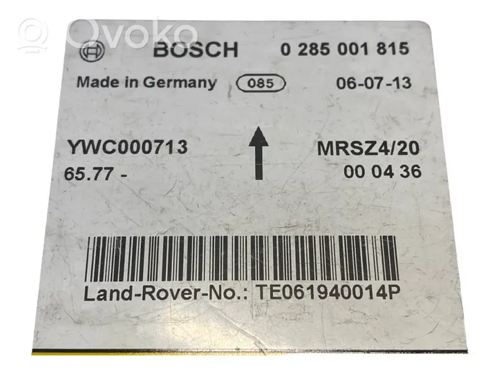 Land Rover Range Rover L322 Module de contrôle airbag YWC000713