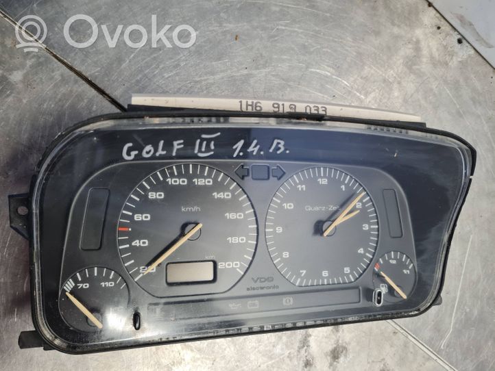 Volkswagen Golf III Compteur de vitesse tableau de bord 1H6919033
