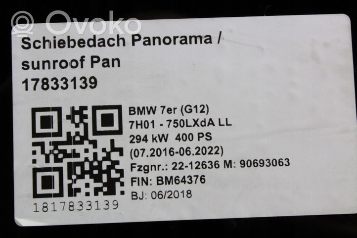 BMW 7 G11 G12 Szyberdach / Komplet 7449247