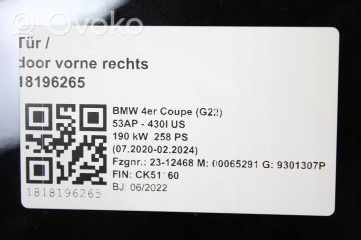 BMW 4 G22 G23 G24 G26 Porte (coupé 2 portes) 