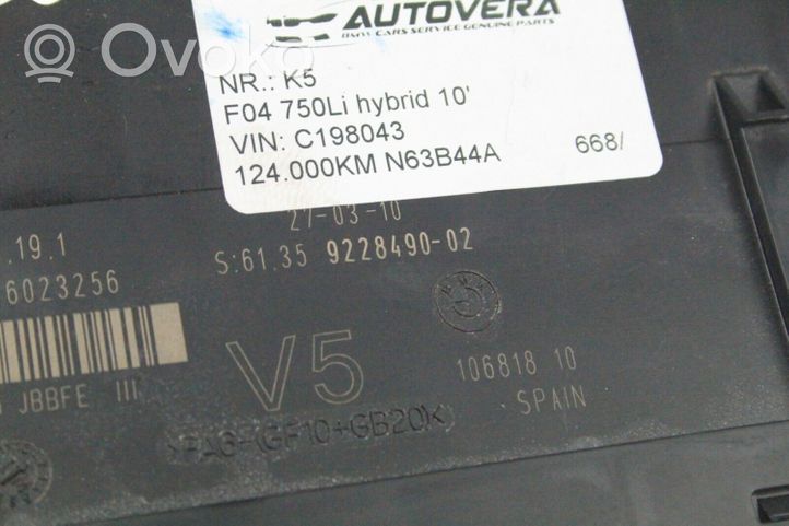 BMW 7 F01 F02 F03 F04 Module confort 9228490