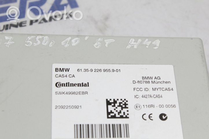 BMW 5 GT F07 Komputer / Sterownik ECU i komplet kluczy 7604075