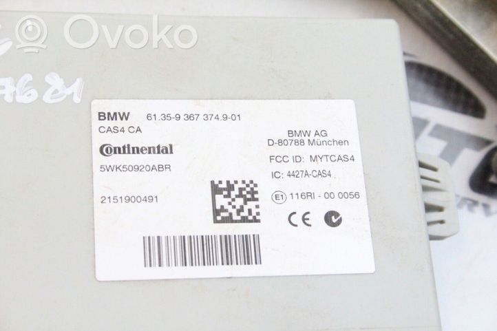 BMW 6 F06 Gran coupe Kit calculateur ECU et verrouillage 8656329