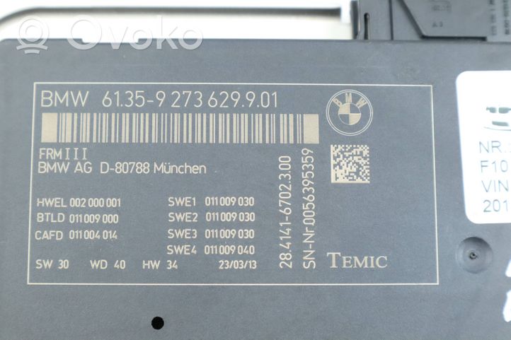 BMW 5 F10 F11 Sterownik / Moduł świateł LCM 9273629