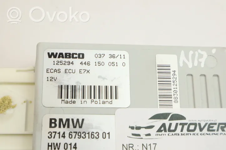 BMW X6 M Ilmajousituksen ohjainlaite/moduuli, takana 6793163