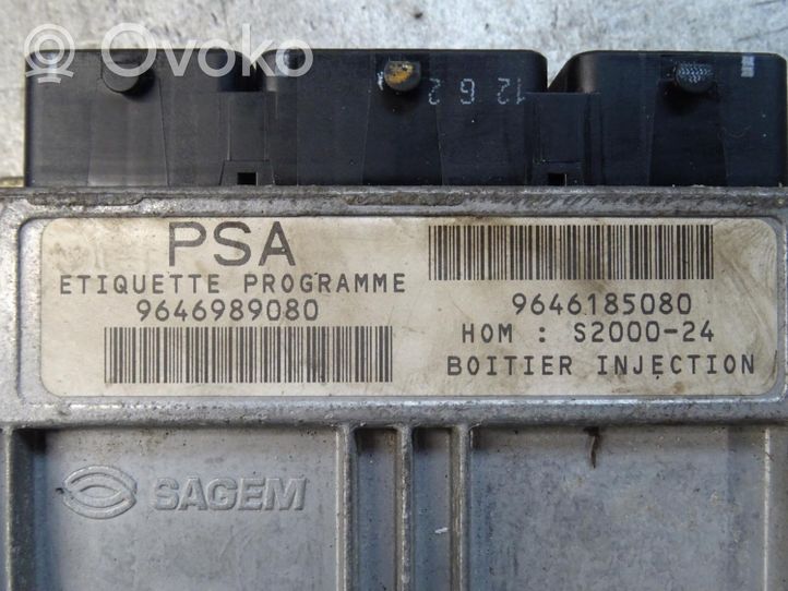 Peugeot Partner Unité de commande, module ECU de moteur 9646989080