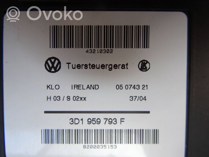 Volkswagen Touareg I Etuoven ikkunan nostomoottori 3D1959793F