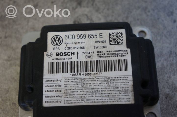 Volkswagen Polo V 6R Centralina/modulo airbag 6C0959655E