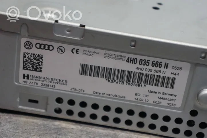 Audi A8 S8 D4 4H GPS navigation control unit/module 4H0035666N