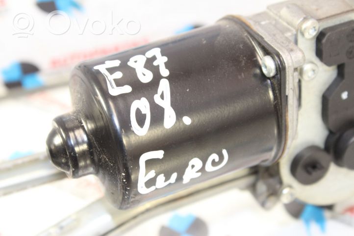 BMW 1 E81 E87 Tringlerie et moteur d'essuie-glace avant 61617192963