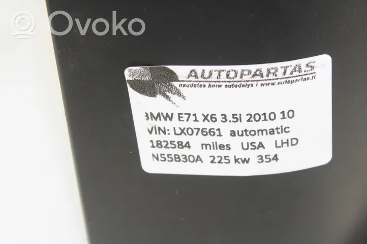 BMW X6 E71 Takaosan ilmakanavan tuuletussuuttimen ritilä 6525038