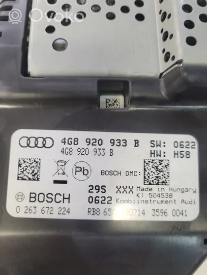 Audi A6 S6 C7 4G Nopeusmittari (mittaristo) 4G8920933B