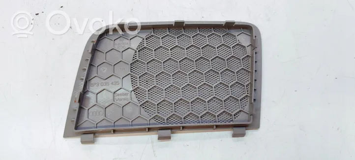 Audi A3 S3 8P Grilles, couvercle de haut-parleur porte arrière 8P3035435