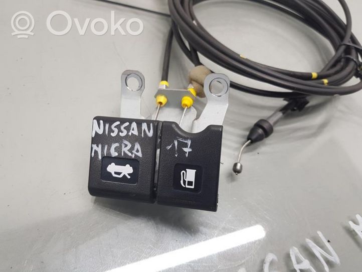 Nissan Micra K14 Cavo di rilascio del tappo del serbatoio del carburante 