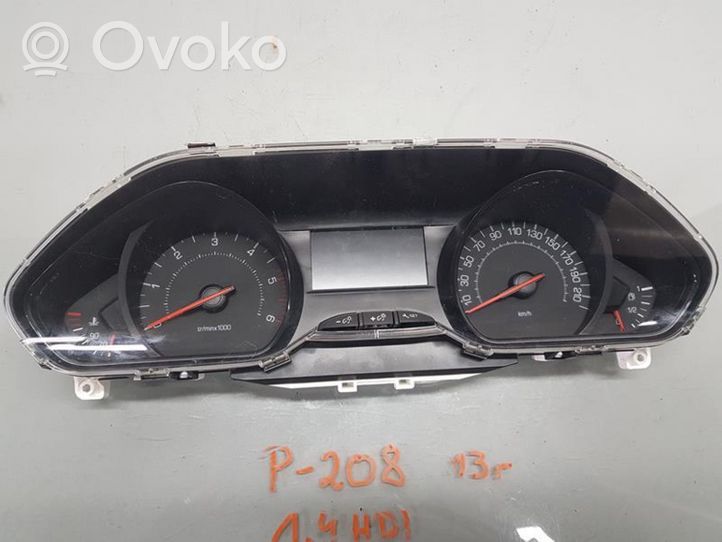 Peugeot 208 Compteur de vitesse tableau de bord 9801904580