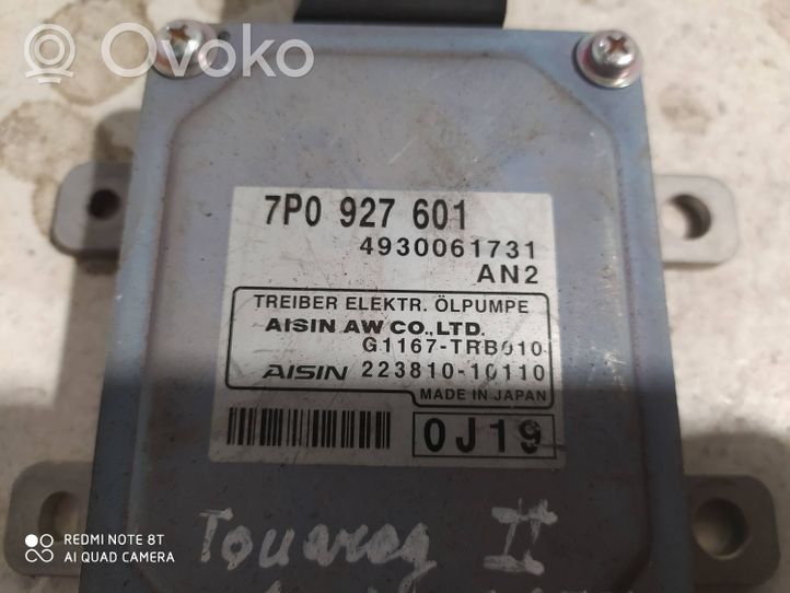 Volkswagen Touareg II Sterownik / Moduł zawieszenia pneumatycznego 7P0927601