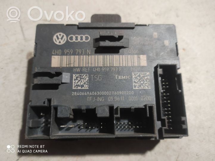 Volkswagen Touareg II Unidad de control/módulo de la puerta 4H0959793N