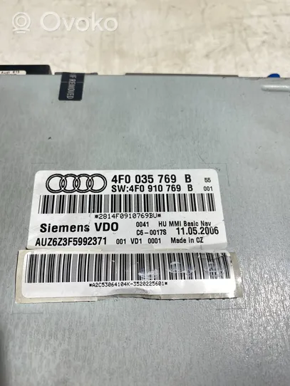 Audi A6 S6 C6 4F Unità di navigazione lettore CD/DVD 4F0035769B