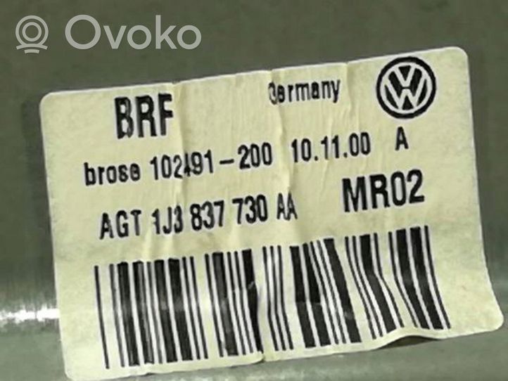 Volkswagen Golf IV Etuikkunan nostomekanismi ilman moottoria PRZÓD PRAWY 1J3837730AA