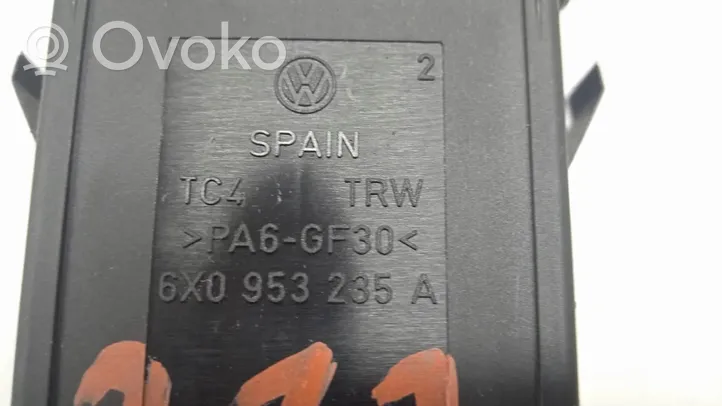Volkswagen Lupo Przycisk świateł awaryjnych 6X0953235A