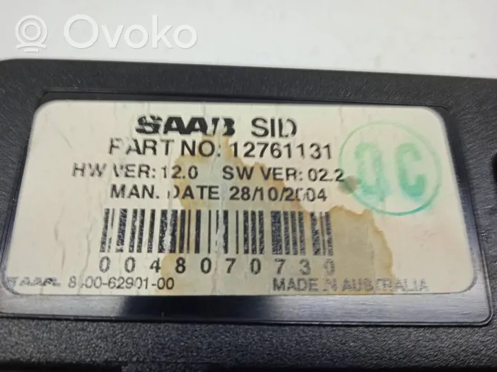 Saab 9-5 Monitor / wyświetlacz / ekran 12761131