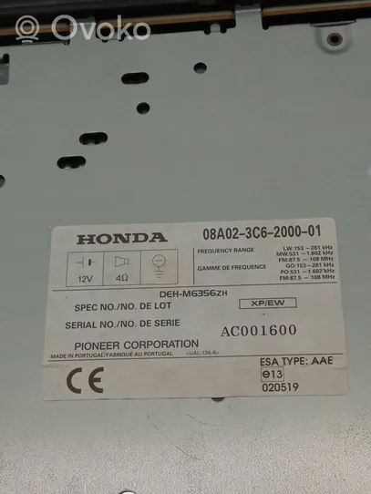 Honda Stream Panel / Radioodtwarzacz CD/DVD/GPS 08A023C26200001