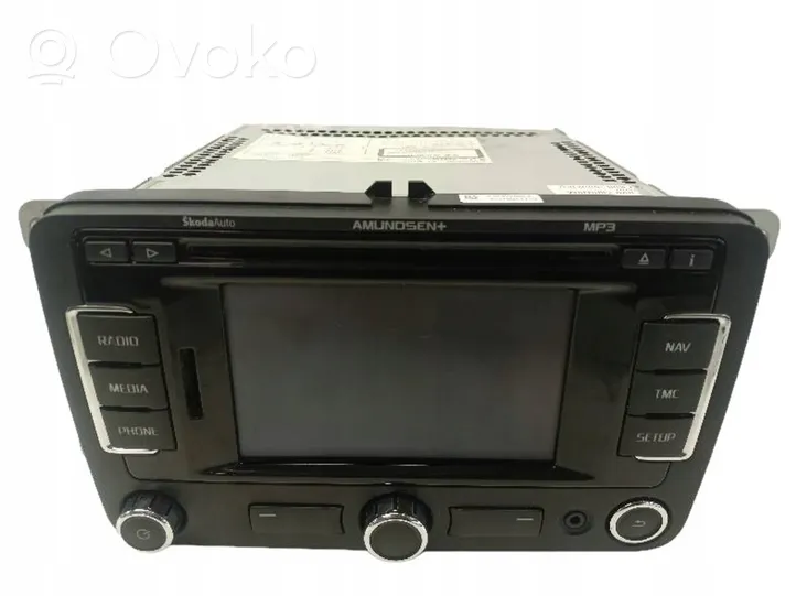 Skoda Superb B6 (3T) Radio/CD/DVD/GPS-pääyksikkö 